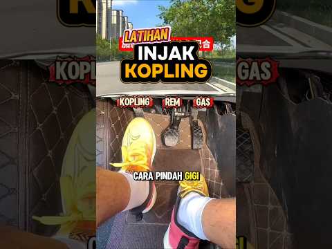 Trik Mudah Latihan Injak Kopling Mobil Manual 🚘 #tipsmengemudi