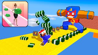 Minecraft Mobs: MONEY RUN 3D CHALLENGE 2 - Minecraft animation