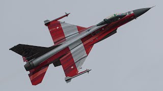 OUTSTANDING FINAL DANISH  F-16 SHOWCASE AT  RIAT 2025 - 4K