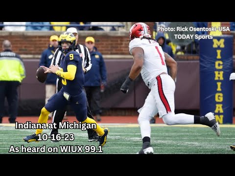 Zion Brown Radio Football Play-By-Play (Indiana at Michigan 2023)