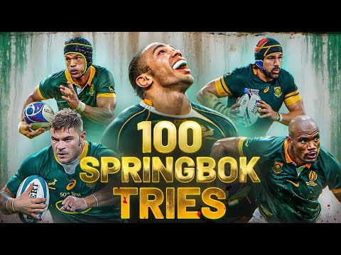 SPRINGBOK Rugby's Most EPIC 100 Tries | Brutal Power & Unreal Speed