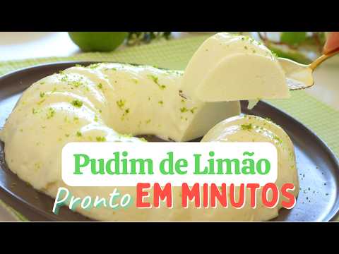 PUDIM DE LIMÃO CREMOSÃO - SEM FORNO E SEM OVOS - RECEITA PRÁTICA E REFRESCANTE - Dika da Naka