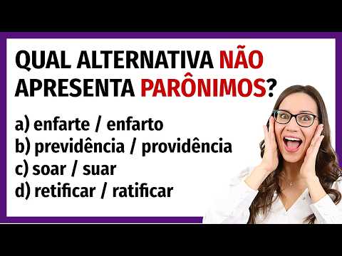 🟣 SuperAula #26 | RESOLUÇÃO de QUESTÕES sobre PARÔNIMOS (Bancas FGV e Avança SP)