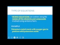 Chemical Equations and Reactions Concepts