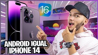 100% IGUAL! Como Deixar O CELULAR Android Igual ao IPHONE 14 (IOS16)