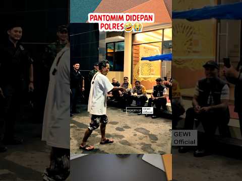 Viral!!!! Pantomim didepan polisi🤣😭 #shortvideo #tni #viralshort #tniad #kopassus #polisi #tnipolri