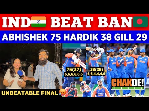 IND 🇮🇳 Destroy BAN 🇧🇩 In Asia Cup 2025 🥵 | Abhishek 75 Hardik 38 | Pak Public Reactions
