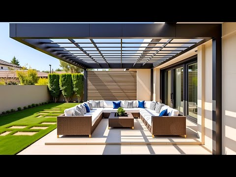 300 Modern Pergola Designs 2024| Outdoor Seating for Home Backyard Patio, Terrace, Rooftop garden P2