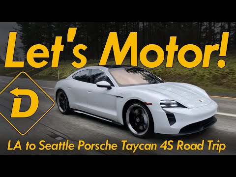 Porsche Taycan 4S Los Angeles to Seattle Road Trip #automobile #ev