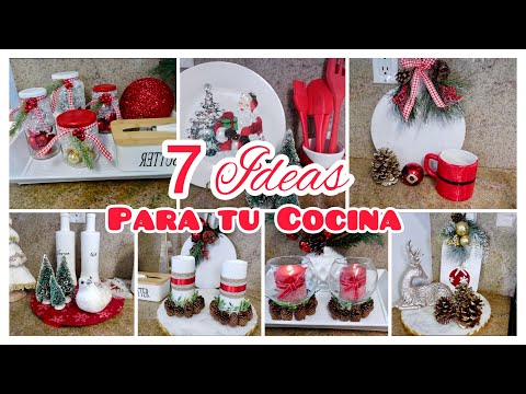 7 DECORACIONES NAVIDEÑAS PARA LA COCINA // MANUALIDADES DE NAVIDAD ECONÓMICAS