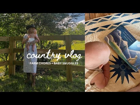 Morning on the Ranch VLOG - ducklings, gardening, baby cuddles!