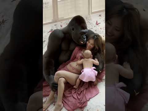 Heartwarming moments with gorillas