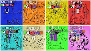 Garten of banban 0,1,2,3,4,5,6,7,8 all end credits + hidden secret end credits