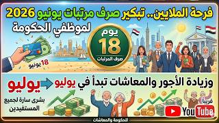 تبكير صرف مرتبات يونيو 2026 لموظفي الحكومة