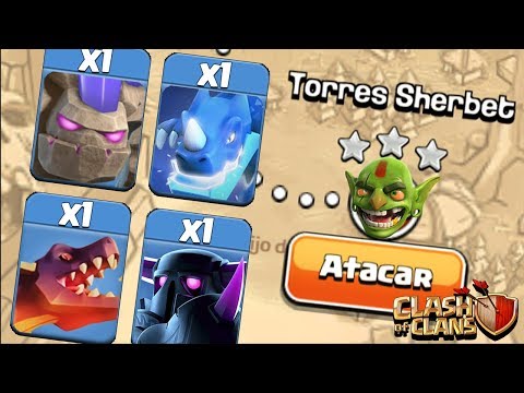 INCRÍVEL! UMA TROPA CONTRA A VILA MAIS FORTE DOS GOBLINS! CLASH OF CLANS