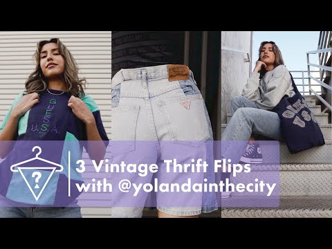 GUESS Vintage Thrift Flip Feat. @yolandainthecity  | #GUESSVintage #DIY