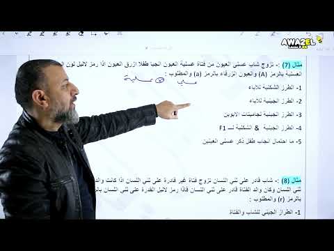 الوراثة المندلية ( قانون انعزال االصفات ) _ الأستاذ اياد الفراية الجزء الثاني