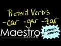 Conjugating CAR, GAR, and ZAR Verbs in the Preterit Tense