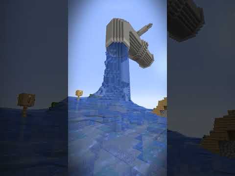 I Filled a Village With Water Using a Faucet! #shorts #minecraft