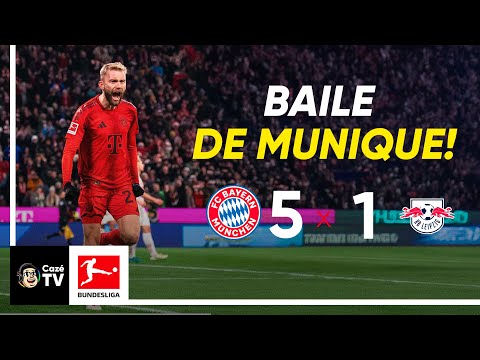 MELHORES MOMENTOS: BAYERN DE MUNIQUE 5 X 1 RB LEIPZIG | RODADA 15 | BUNDESLIGA 24/25