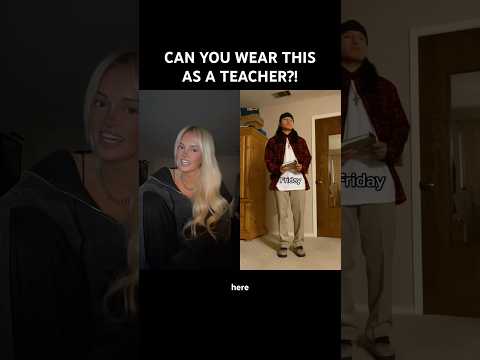 CAN YOU WEAR THESE OUTFITS AS A TEACHER?! Creator: atlas_plus #outfit #fashion #duet #viralvideo