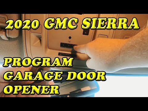 Gmc Program Trucks 09 2021, Programming Gmc Garage Door Opener