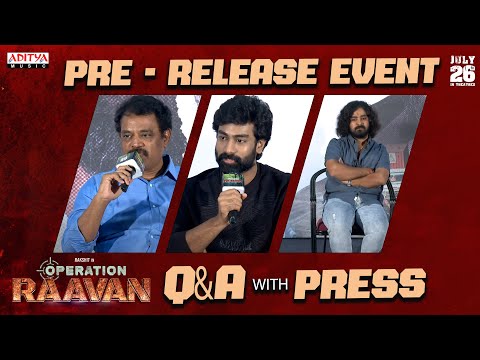 Q & A With Media | Operation Raavan Pre Release Event | Rakshit Atluri | Venkata Satya | Lohith