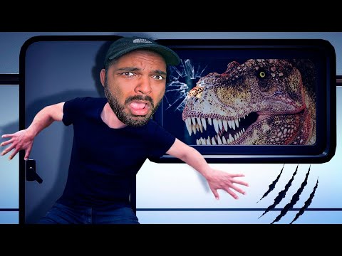 Ce DINOSAURE veut RENTRER dans ma MAION pour me MANGER !