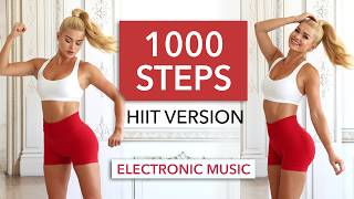 1000 STEPS HIIT - max. calories burned in 10min - zone 4-5 cardio