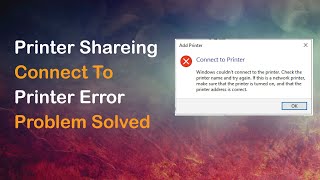 Windows Cannot Connect to the Printer | How to Fix Windows Cannot Connect to the Printer.