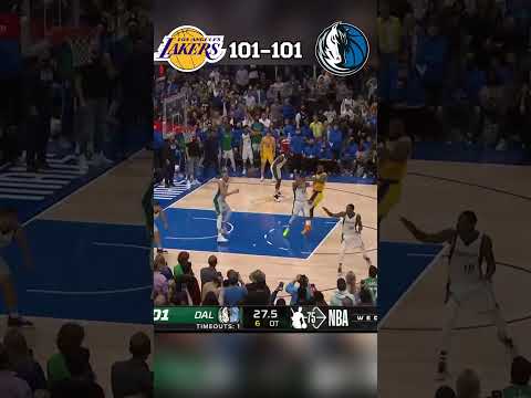 AUSTIN REAVES FOR THE WIN🔥Lakers vs Mavs wild ending 👀 #nba #basketball #austinreaves #lebronjames