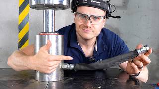 Hose Protection: WORTH IT? (Hydraulic Press Destroys Hoses)