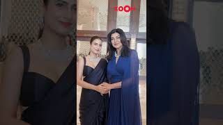 Sushmita Sen-Fatima Sana Shaikh POSES gracefully with each other for the paps an event #shorts
