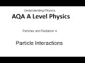 Particle Physics Concepts and Interactions
