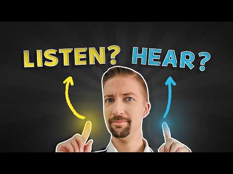 Este error con “to hear” y “to listen” arruina tu inglés