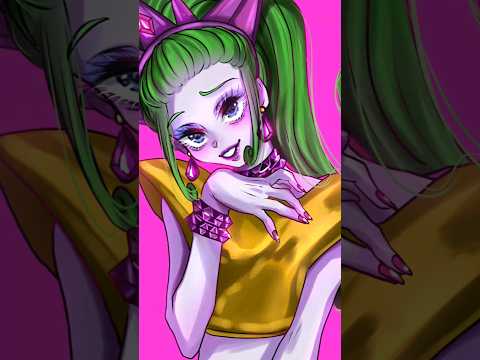 Drawing Trolls 3 velvet #illustration #trolls3 #velvet #ibispaintx #anime #digitalart #shorts