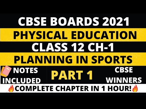 CH-1 Planning in Sports|Part-1| CBSE Class 12 | Hindi...