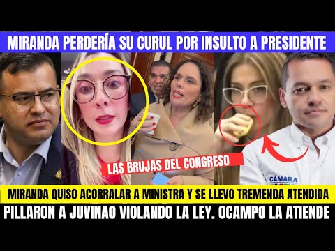 🚨PELIGRA CURUL DE MIRANDA POR INSULTO. LAS BRUJAS DEL CONGRESO QUEDAN EN EVIDENCIA.POLO POLO DE VAGO