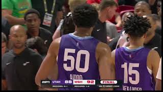 Darryn Peterson with a meaningless near half court triple vs. the Wizards