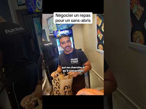 Négocier UN REPAS pour un SANS-ABRI