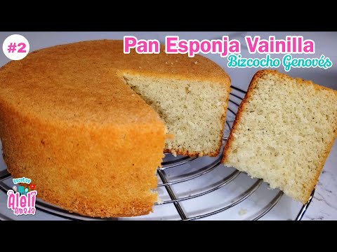 Pan esponja sabor vainilla | sponge cake | Bizcocho Genovés