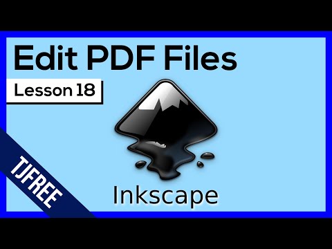how to use inkscape to edit pdf file