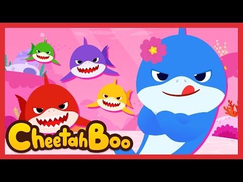 My Color is gone! | 🌈Rainbow Color Sharks | Sea Animal & Dinosaurs Kids songs | #Cheetahboo