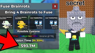 i fused 4 Secret Brainrot for the NEW SECRET (Steal a Brainrot)