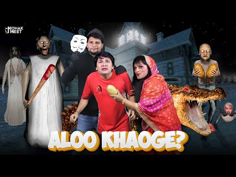 GRANNY , ALOO KHAOGE ? AUR HACKER SHORT FILM : ग्रैनी | HORROR GAME GRANNY - SLENDRINA || MOHAK MEET
