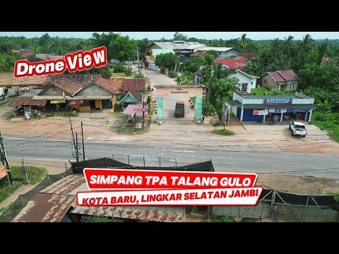 Drone View - Simpang TPA Talang Gulo Kota Baru Jambi, Jl. Lingkar selatan Kota Jambi