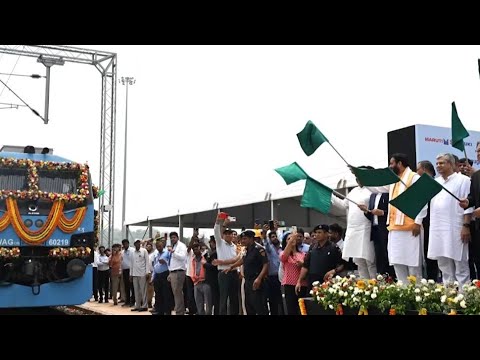 Inauguration of India's largest automobile Gati Shakti Multi-Modal Cargo Terminal by A. Vaishnaw, CM