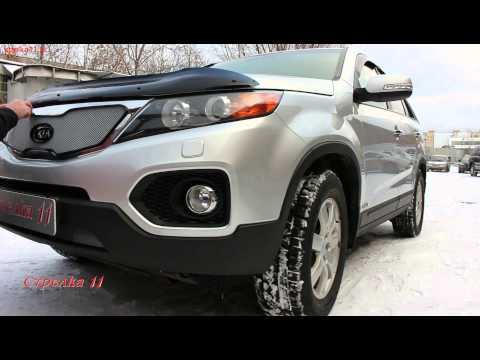 Защита радиатора для KIA SORENTO 2009-2012г.в. (Хром) - strelka11.ru
