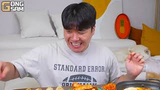 ASMR MUKBANG | fire noodles ramyeon,kimbap kimchi recipe! eating Show 