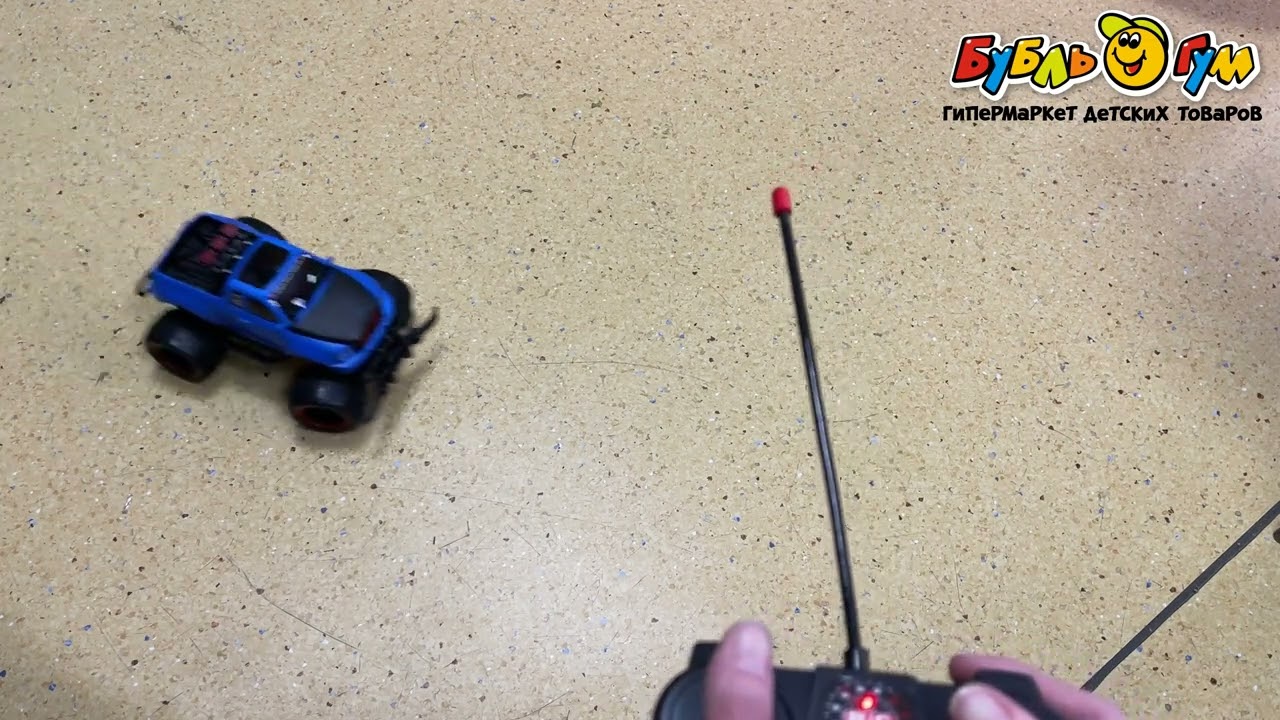 Джип Monster Truck р/у черно-синий 1:16 - видео